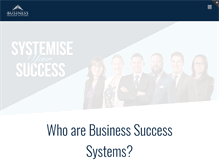 Tablet Screenshot of businesssuccesssystems.com.au